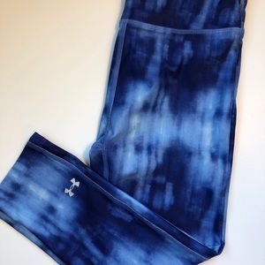 Under Armour Blue Spandex Capri Leggings